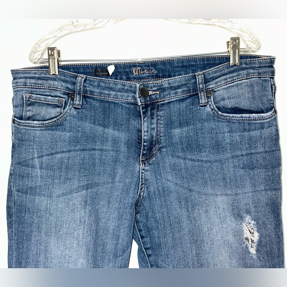 Kut from the Kloth Blue Cropped Ankle Jeans - Picture 2 of 8
